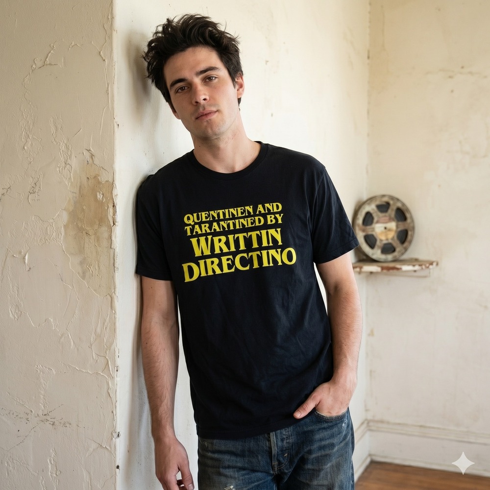 AorB Quentin Tarantino Parody ToTeep Mens Large Black Yellow Graphic Streetwear
